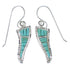 Genuine Sterling Silver Southwestern Turquoise Earrings CX47050
